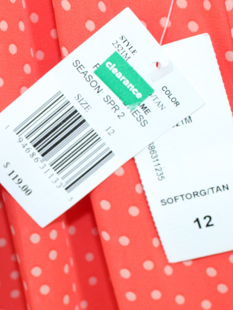 Taylor Sleeveless Halter Neck Polka Dot Dress Nwt Sz 12 Midi — image 7 of 8